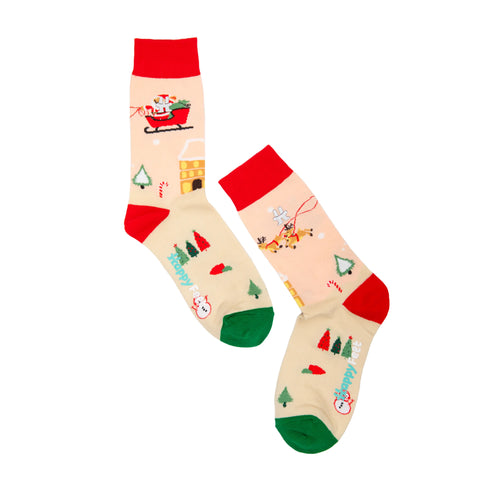 Santa’s Sleigh Ride Socks